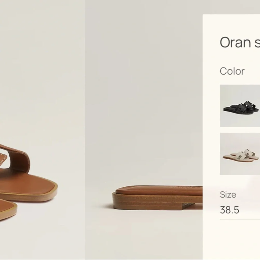 Hermes Gold Oran Sandals. A closet staple! - Picture 11 of 11